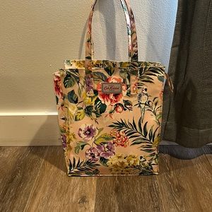 Cath Kitson‎ floral tote pink wipe clean zippered